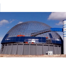 LF Space Frame en acier Dome Barrel Balk Clinker Storage Shed Structure